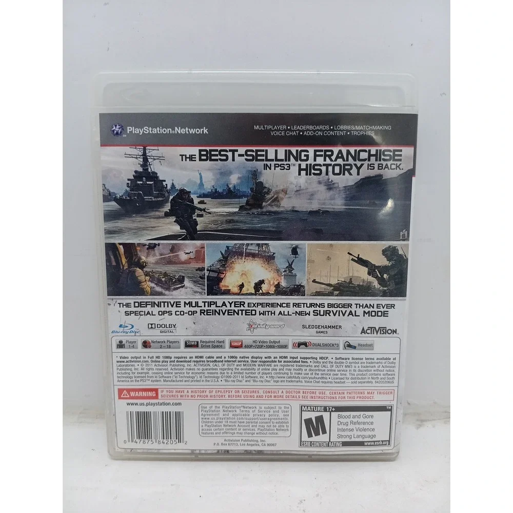 Call of Duty: Modern Warfare 3 - Sony PlayStation 3